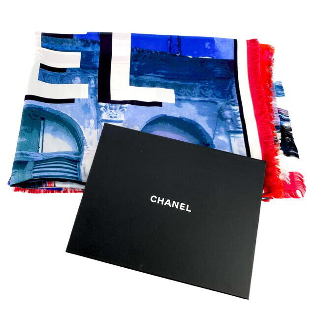 CHANEL シャネル スカーフ ショール フリンジ シルク Exclusive