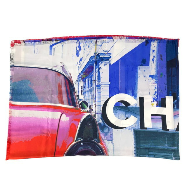 CHANEL シャネル スカーフ ショール フリンジ シルク Exclusive