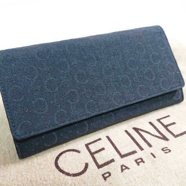 美品 CELINE 長財布 ガマ口 Cロゴトリオンフ柄 | kensysgas.com