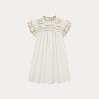 ブラウン×ピンク 定価35,200円 bonpoint ボンポワン スモッキング