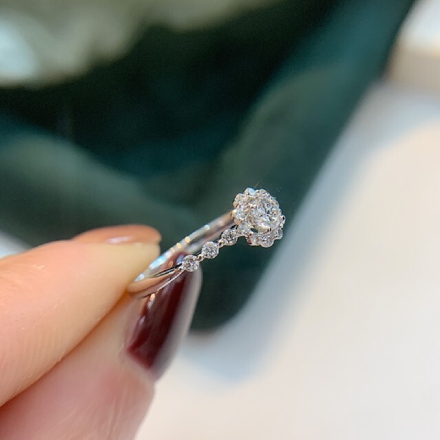 天然ダイヤモンドリング0.48ct　k18