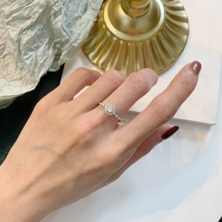 天然ダイヤモンドリング0.95ct　k18