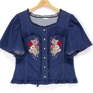 PINK HOUSE - 新品✨タグ付き♪ピンクハウス デニムジャケット 半袖 大