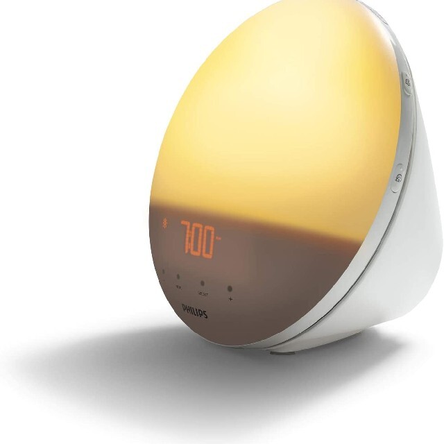 新着セール 目覚ましに就寝に元気を実感下さい光療法 フィリップス ウェイクアップライト Philips Wake-Up Light White  HF3510 ホワイト