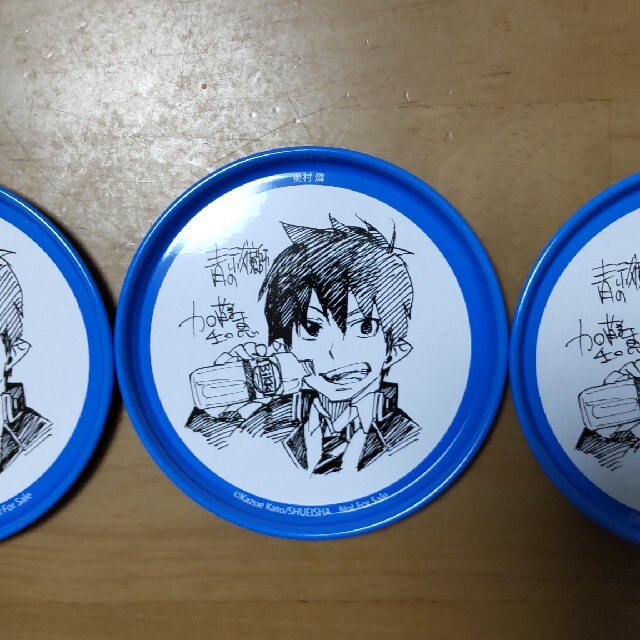 青のエクソシスト 奥村燐 缶コースター3枚セット エンタメ/ホビーのアニメグッズ(その他)の商品写真