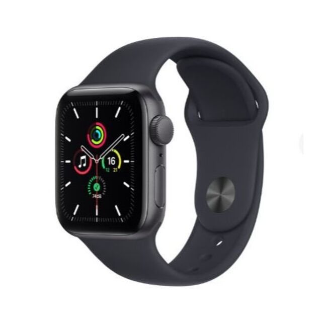 Apple(アップル)の【新品未開封品】Apple Watch SE(GPS) 40mm スペースグレイ メンズの時計(腕時計(デジタル))の商品写真