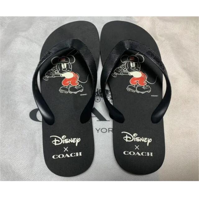 coach Disney コラボ　ミッキー　ビーチサンダル