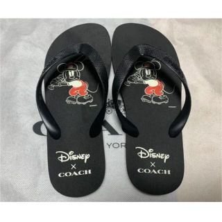 コーチ(COACH)のcoach Disney コラボ　ミッキー　ビーチサンダル(ビーチサンダル)