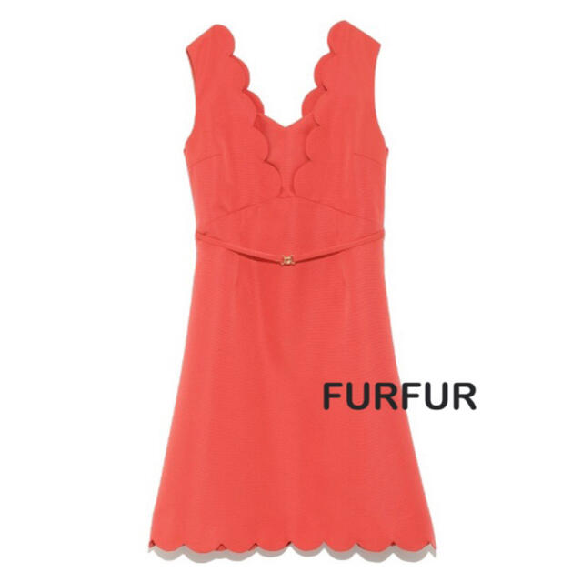 FURFUR ストレートスカラドレス ワンピースフォーマル/ドレス
