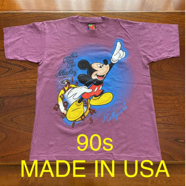 USA製【ヘンリーネックtシャツ 】90sDisneyミッキーグーフィードナルド