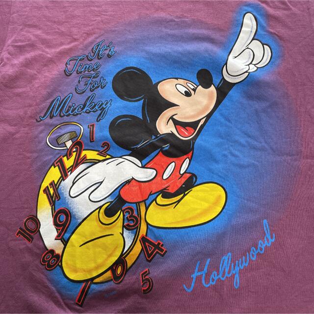 90s  Disney ミッキー Tシャツ MADE IN USA 丸胴 黒