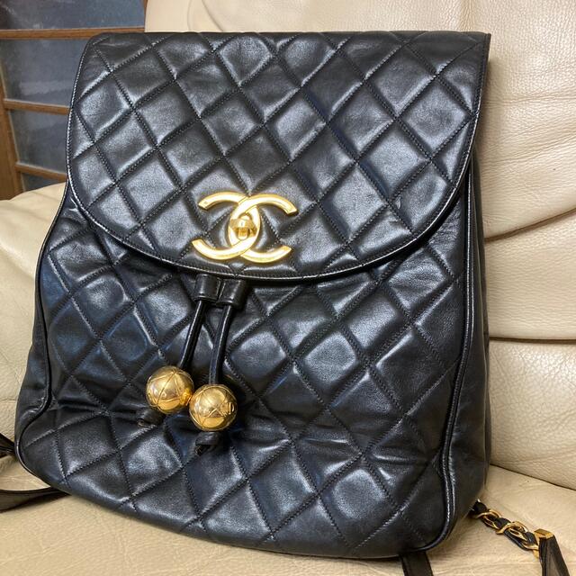 上品】 CHANEL CHANEL リュックサック ブラック マトラッセ リュック+バックパック