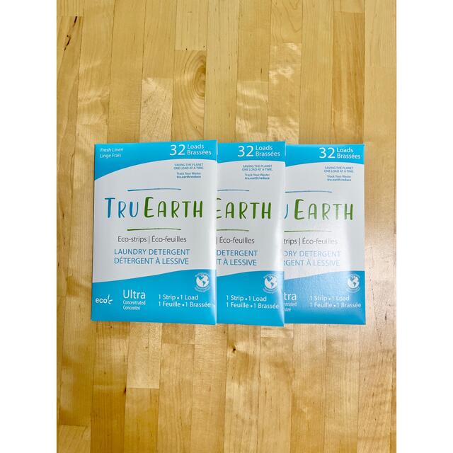 3セット Tru Earth エコストリップ お肌に優しい　洗濯用洗剤 96回分 2