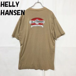 ヘリーハンセン(HELLY HANSEN)の【人気】ヘリーハンセン 半袖Tシャツ ロゴ バックプリント ベージュ サイズ不明(Tシャツ/カットソー(半袖/袖なし))