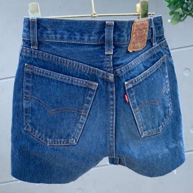 Levi's 701 student USA製 W28 デニムショートパンツ 2