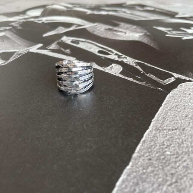 vitage ヴィンテージ  モードなシルバーリング　925   14号 レディースのアクセサリー(リング(指輪))の商品写真