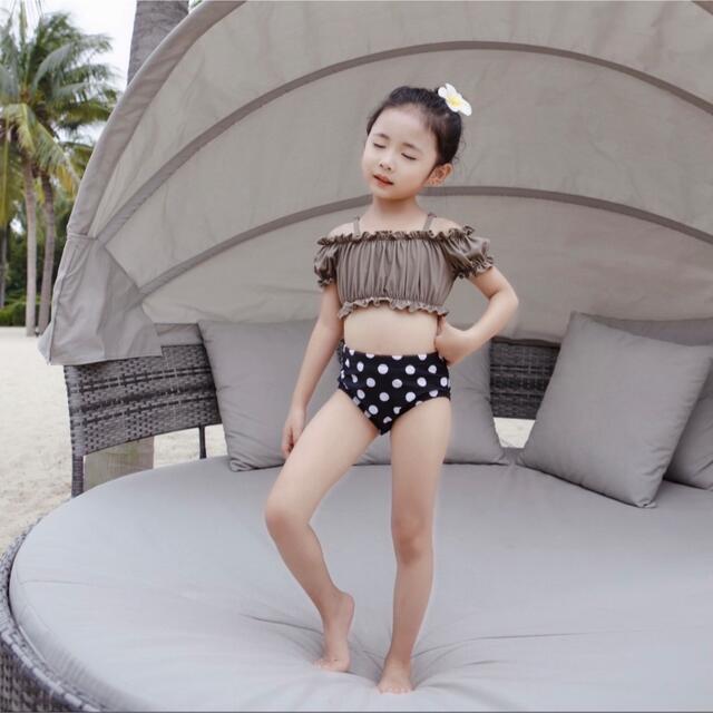 【新品未使用☆匿名配送】水着 110 ビキニ 女の子 キッズ ベビー 5