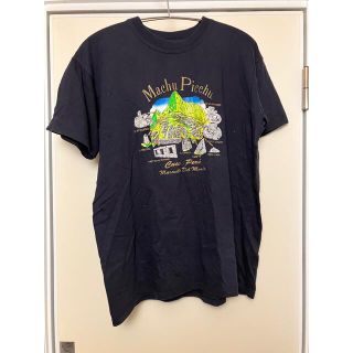 【暑中見舞いセール】 Tシャツ　マチュピチュ　古着(Tシャツ/カットソー(半袖/袖なし))