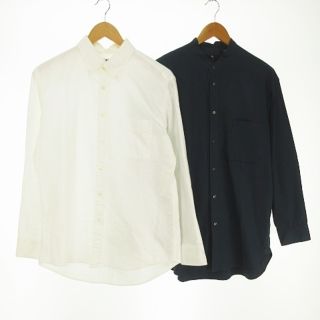 ユニクロ(UNIQLO)のオックスフォードシャツ&＋J オーバーサイズスタンドカラーシャツ M2点セット(シャツ)