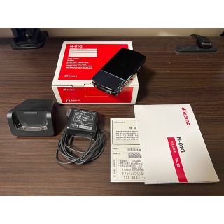 エヌティティドコモ(NTTdocomo)の美品) ドコモ docomo N-01G BLACK ガラケー(携帯電話本体)