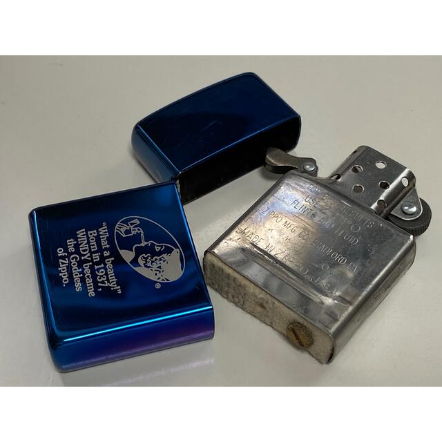 【最終値下げ】未使用 ZIPPO ウィンディ ブルーチタン セット