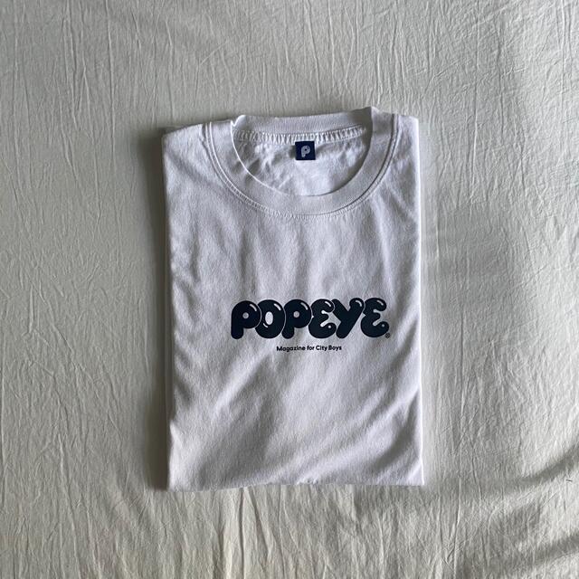 popeye ポパイ　ロゴ　Tシャツ　白　ホワイト