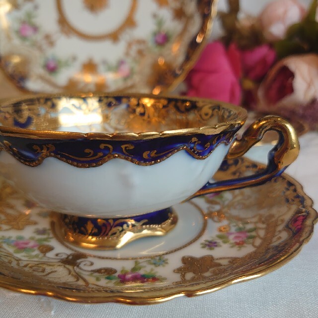 Noritake 金盛り薔薇 カップ\u0026ソーサー 1客! - 食器