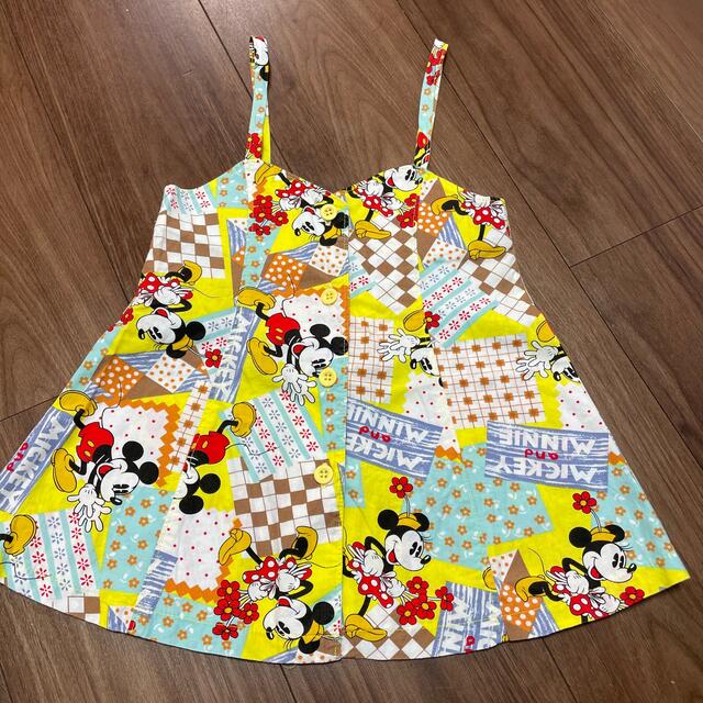 Disney(ディズニー)のPOPPINS レトロ ミッキー＆ミニー  90cm キッズ/ベビー/マタニティのキッズ服女の子用(90cm~)(Tシャツ/カットソー)の商品写真