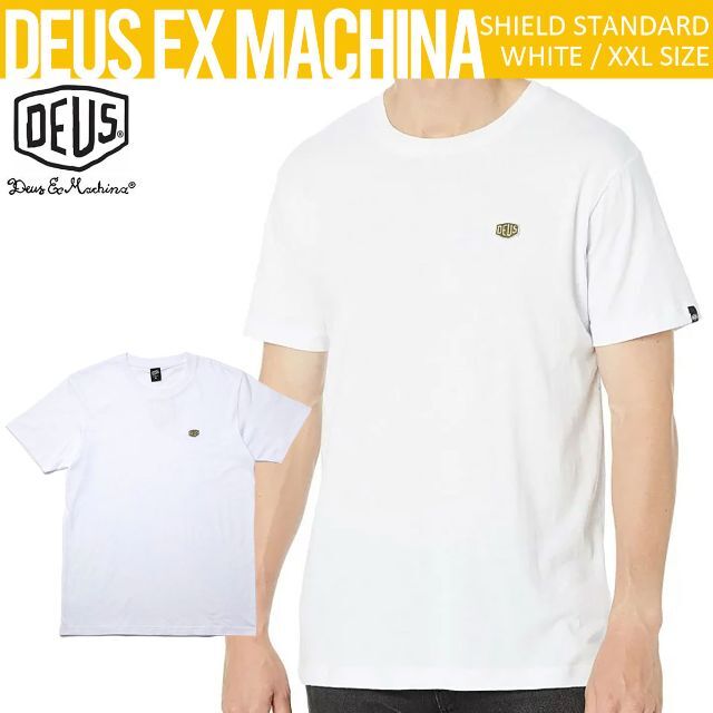 カラーホワイトDEUS EX MACHINA デウス SHIELD STANDARD TEE