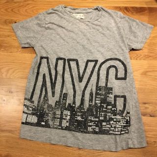 ザラキッズ(ZARA KIDS)の● ZARA Tシャツ　 　グレー 　128㎝ 　サイズ8(Tシャツ/カットソー)