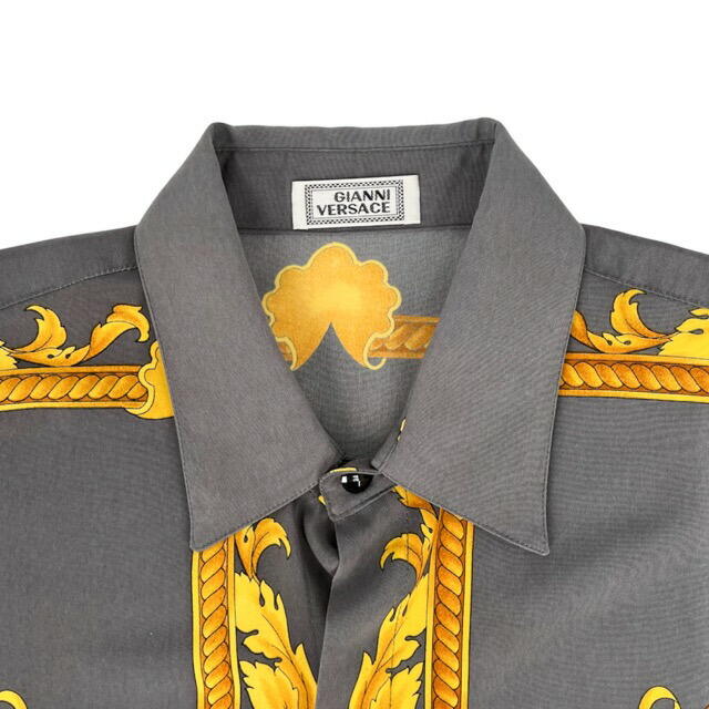 VERSACE - VERSACE ヴェルサーチ 長袖シャツ シルクシャツ 太陽 MIAMI