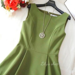 フォクシー(FOXEY) ドレス（グリーン・カーキ/緑色系）の通販 100点 