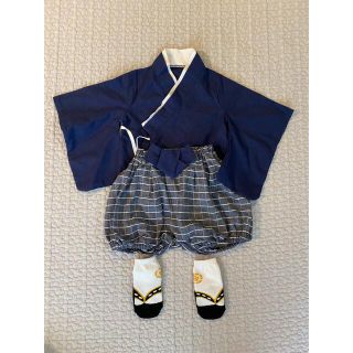 ゆみ様専用⭐︎袴風ロンパース70(和服/着物)