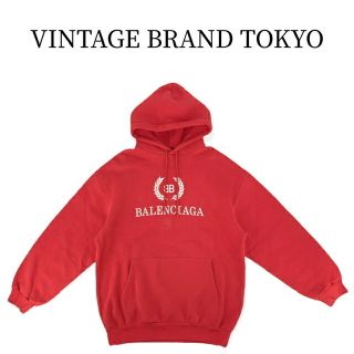 BALENCIAGA バレンシアガ パーカー -(XXL位) 赤