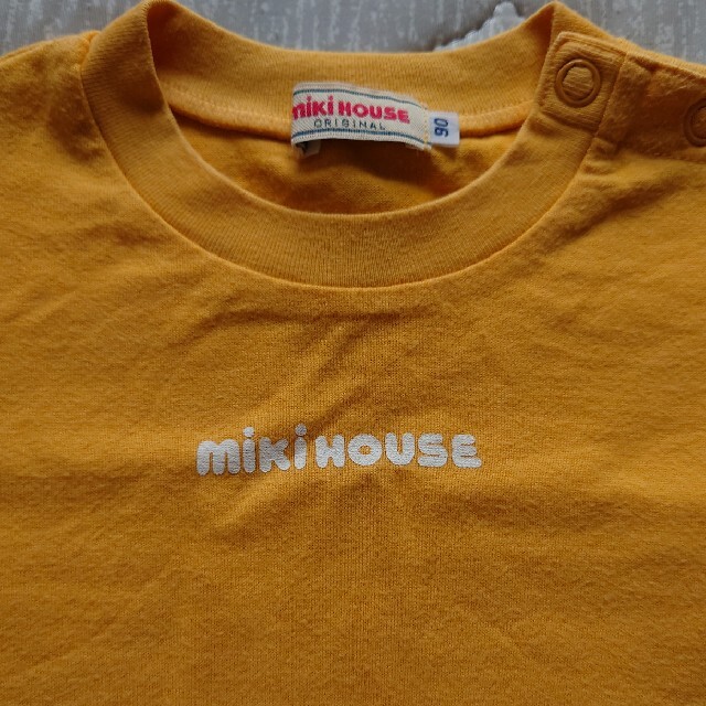 mikihouse(ミキハウス)のミキハウス　ロゴTシャツ　90size100size キッズ/ベビー/マタニティのキッズ服男の子用(90cm~)(Tシャツ/カットソー)の商品写真