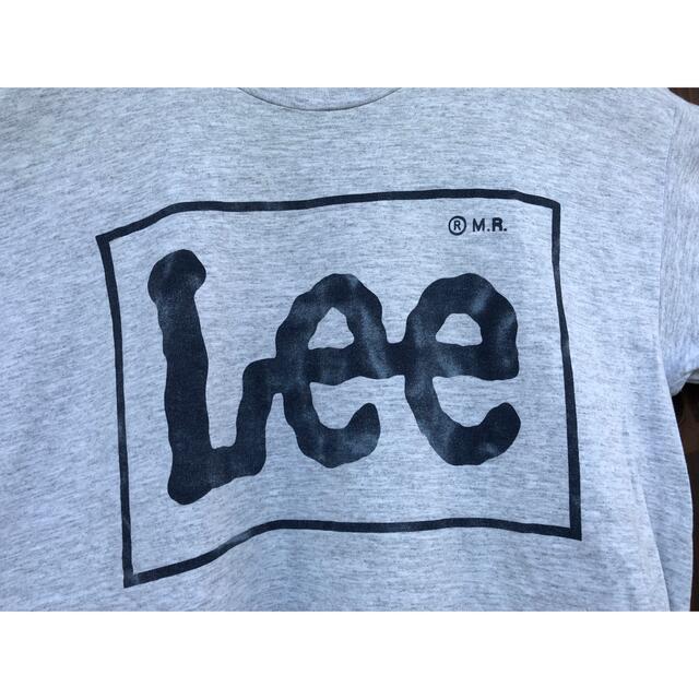 Lee - USA製 シングルステッチ lee ロゴtシャツ 霜降り グレー レアの