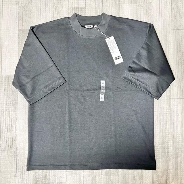 UNIQLO(ユニクロ)の未使用品！ UNIQLO ユニクロ エアリズム コットン オーバー グレー XL メンズのトップス(Tシャツ/カットソー(半袖/袖なし))の商品写真