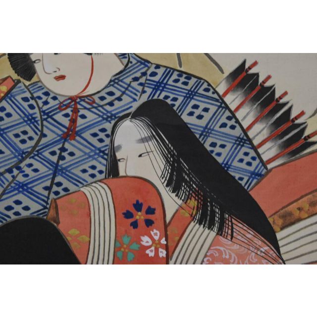 特別セーフ 【真作】津畑道彦/六歌仙図/掛軸☆宝船☆Z-938 絵画+タペストリー 特別セーフ 【真作】津畑道彦/六歌仙図/掛軸☆宝船☆Z-938 絵画+タペストリー