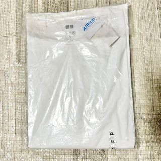 ユニクロ(UNIQLO)の未使用品！ UNIQLO ユニクロ エアリズム 長袖 Tシャツ ロンT 白 XL(Tシャツ/カットソー(半袖/袖なし))