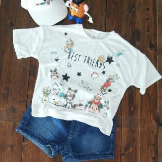 ディズニー(Disney)の˚✩*ツムツムプリントT˚✩*140cm(Tシャツ/カットソー)