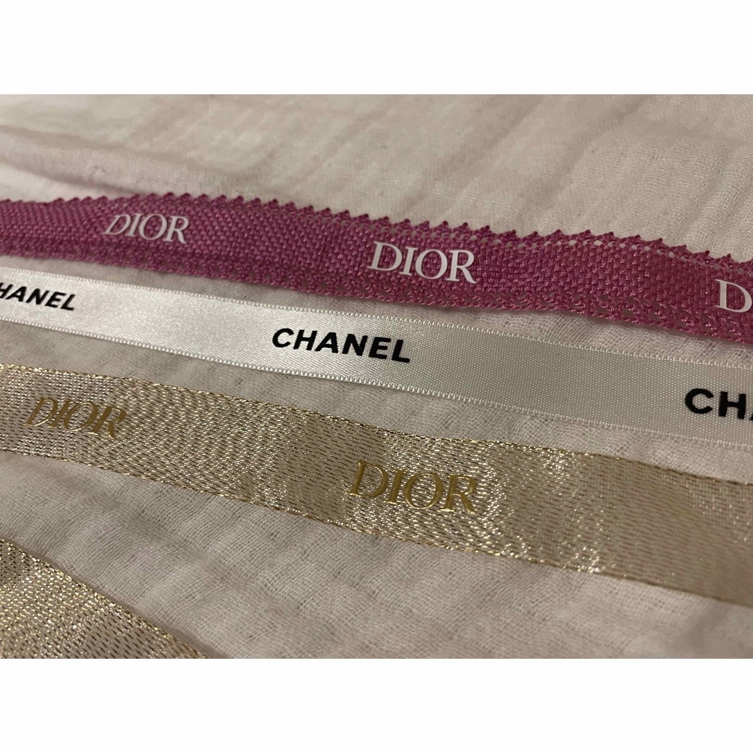 Christian Dior(クリスチャンディオール)のDior・CHANEL リボン インテリア/住まい/日用品のオフィス用品(ラッピング/包装)の商品写真