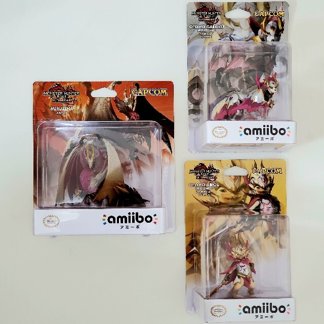 【新品】モンスターハンター ライズ サンブレイク amiibo 3点セット