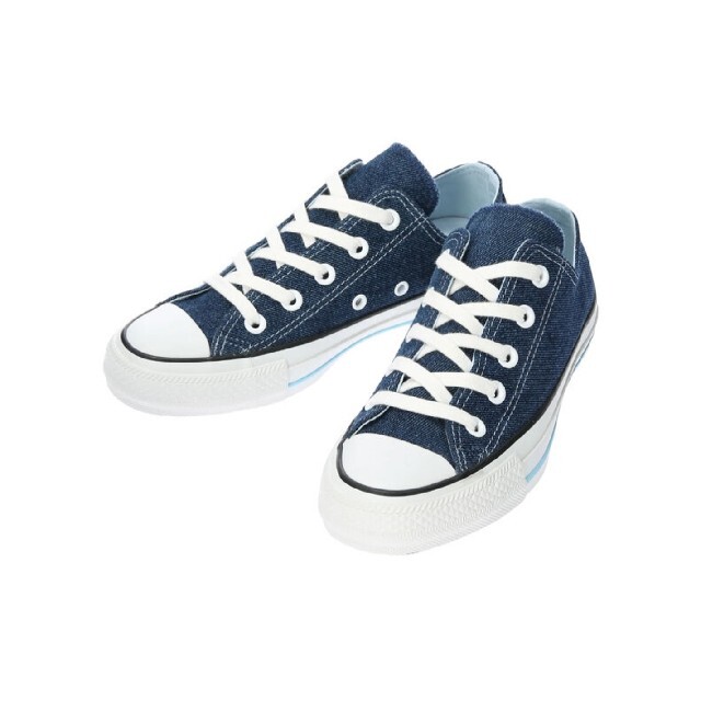 とり〜未使用靴CONVERSE×earth ALLSTAR 100 OX 24.5 ネイビー