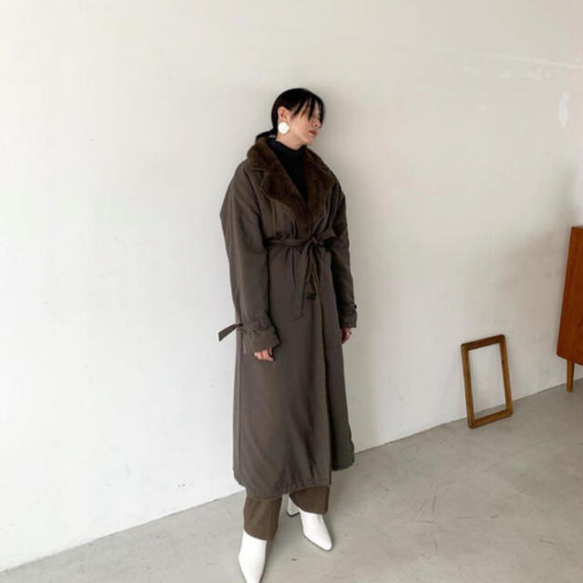 REVERSIBLE MILITARY LONG COAT