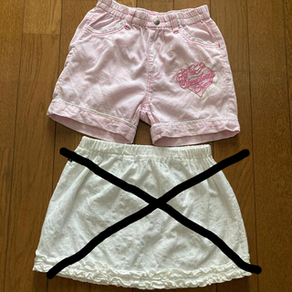 女の子　夏用　ショートパンツ　120　(スカート)