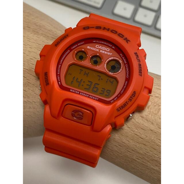 G-SHOCK/ビンテージ/DW-6900/三つ目/クレイジーカラー/オレンジメンズ