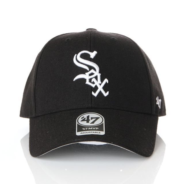 47 Brand(フォーティセブン)の【新品】47BRAND MVP キャップ シカゴ ホワイトソックス 帽子 黒 メンズの帽子(キャップ)の商品写真