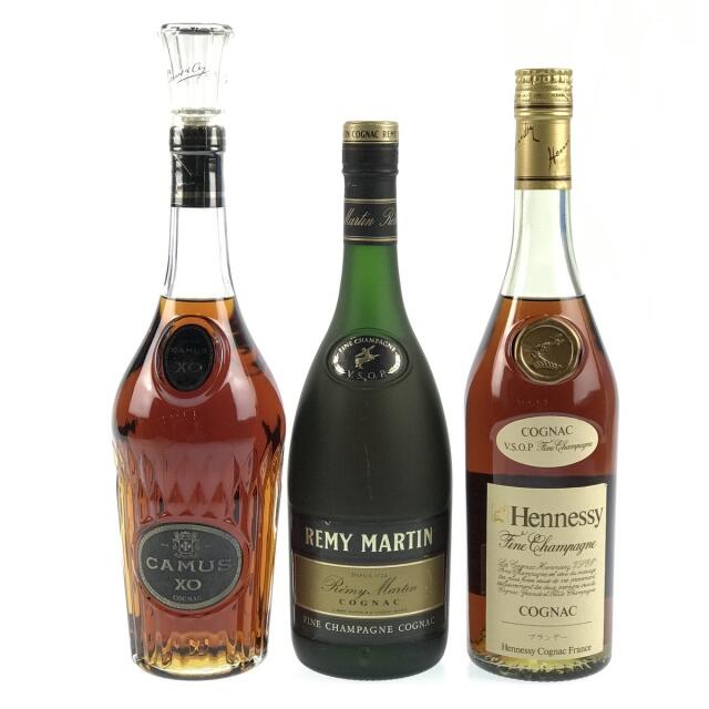 3本 CAMUS Hennessy REMY MARTIN コニャック-