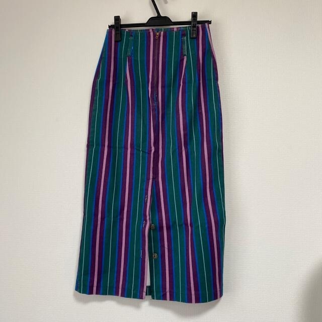 古着 個性的カラータイトスカート レディースのスカート(ロングスカート)の商品写真
