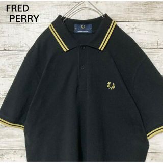 フレッドペリー(FRED PERRY)のフレッドペリー 刺繍ロゴ   M12半袖ポロシャツ　42サイズ(ポロシャツ)